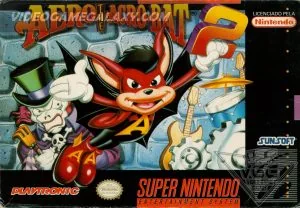 Capa de Aero The Acro-Bat 2 versao Playtronic Brasil para Super Nintendo