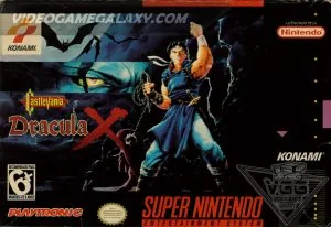Capa de Castlevania Dracula X versao Playtronic Brasil para Super Nintendo