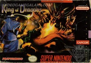 Capa de King of Dragons versao Playtronic Brasil para Super Nintendo
