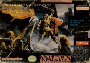 Capa de Knights of the Round versao Playtronic Brasil para Super Nintendo
