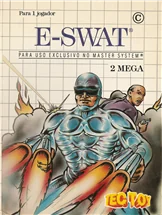 Capa de E-SWAT versão Master System BR 🇧🇷 para Master System