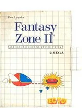 Capa de Fantasy Zone II versão Master System BR 🇧🇷 para Master System