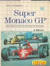 Capa de Super Monaco GP versão Master System BR 🇧🇷 para Master System