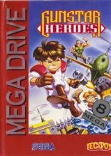Capa de Gunstar Heroes versão Mega Drive BR 🇧🇷 para Mega Drive