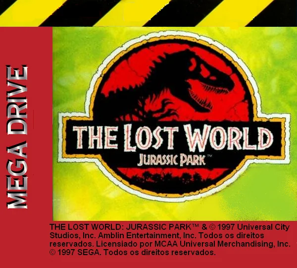 Capa de Lost World, The - Jurassic Park versão Mega Drive BR 🇧🇷 para Mega Drive