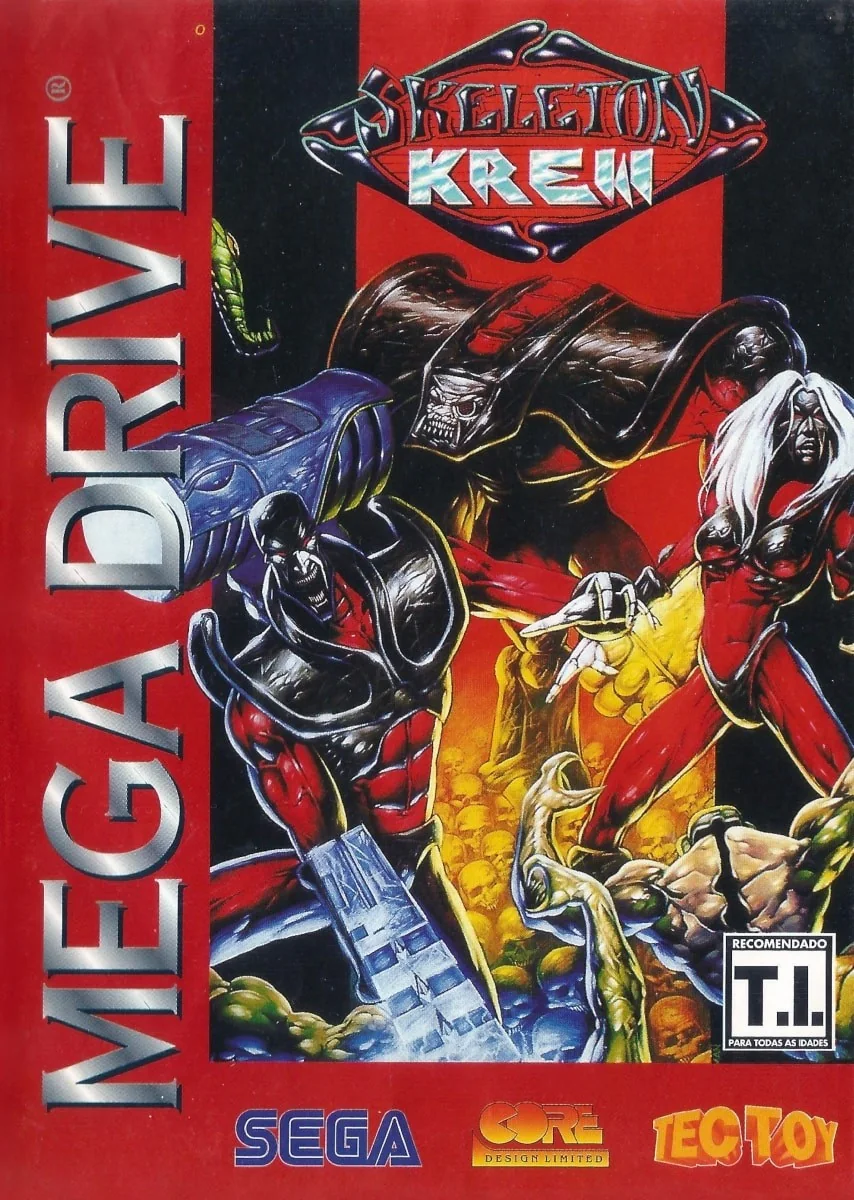 Capa de Skeleton Krew versão Mega Drive BR 🇧🇷 para Mega Drive
