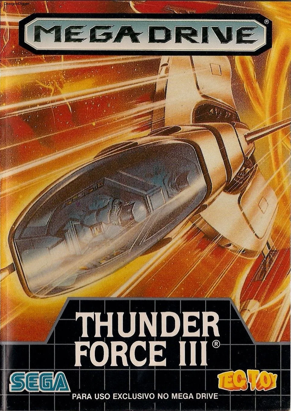 Capa de Thunder Force III versão Mega Drive BR 🇧🇷 para Mega Drive