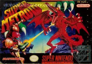 Capa de Super Metroid versao Playtronic Brasil para Super Nintendo