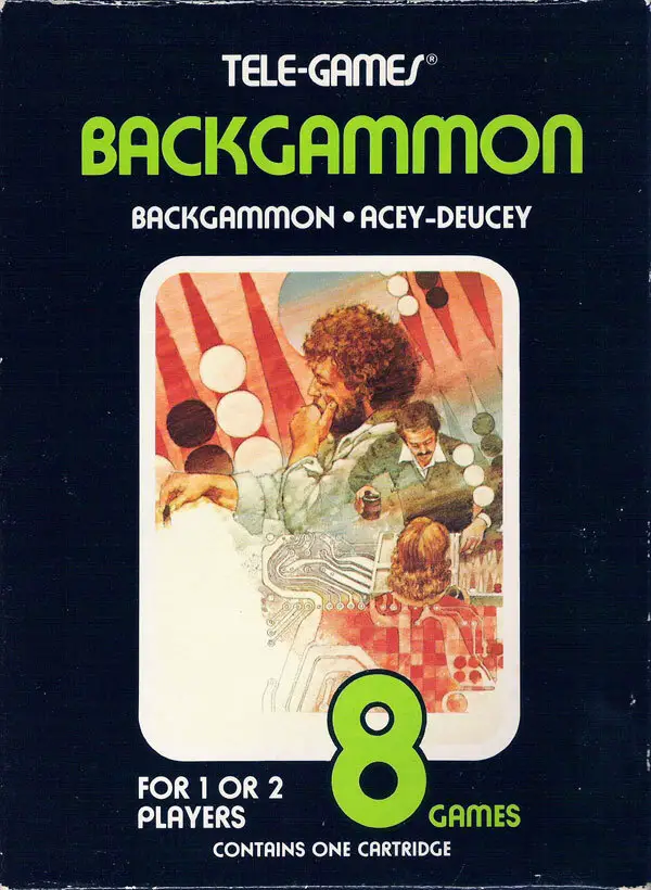 Capa de Backgammon [Sears Tele-Games]