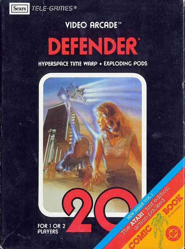Capa de Defender [Sears Tele-Games]