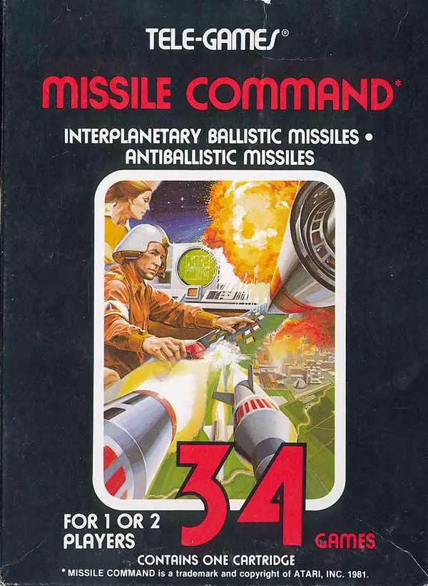 Capa de Missile Command [Sears Tele-Games]