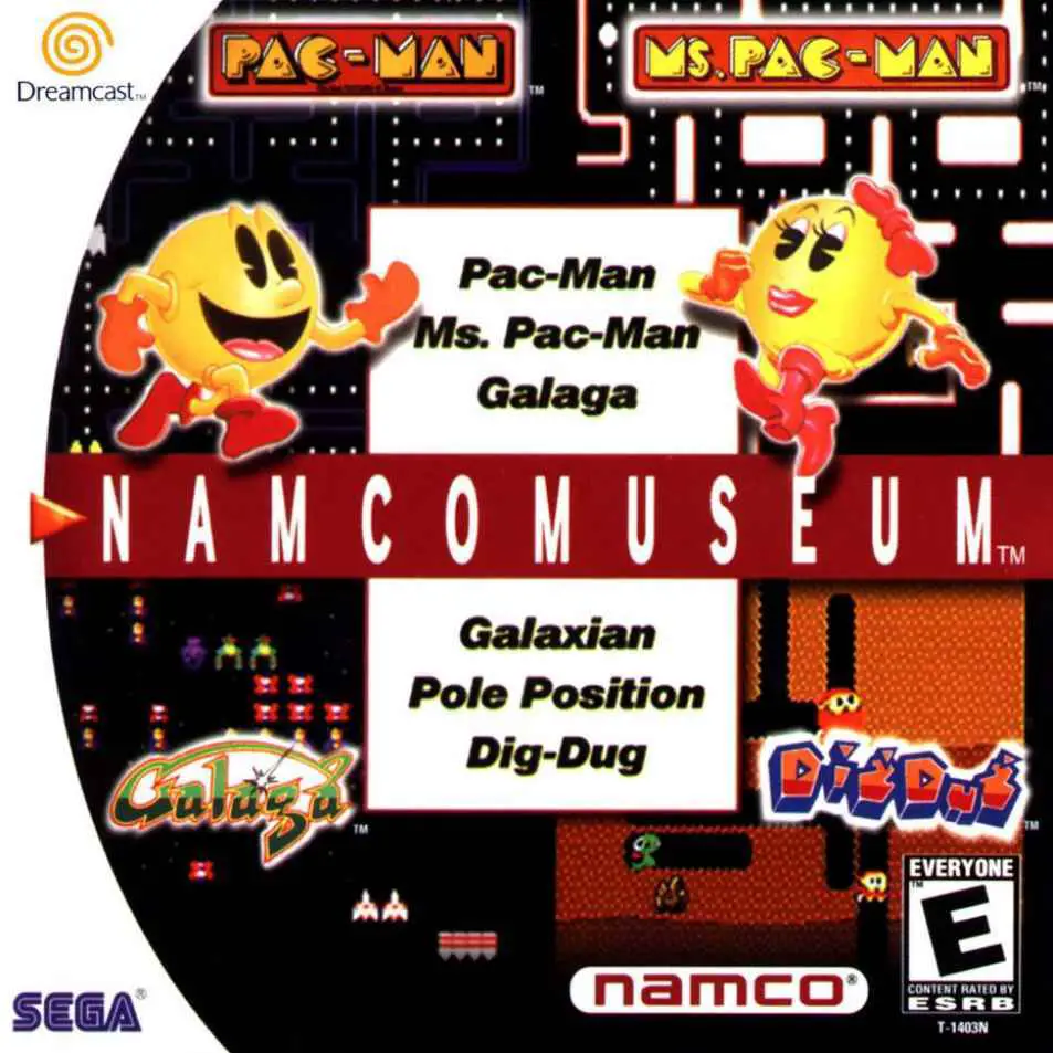Capa de Namco Museum