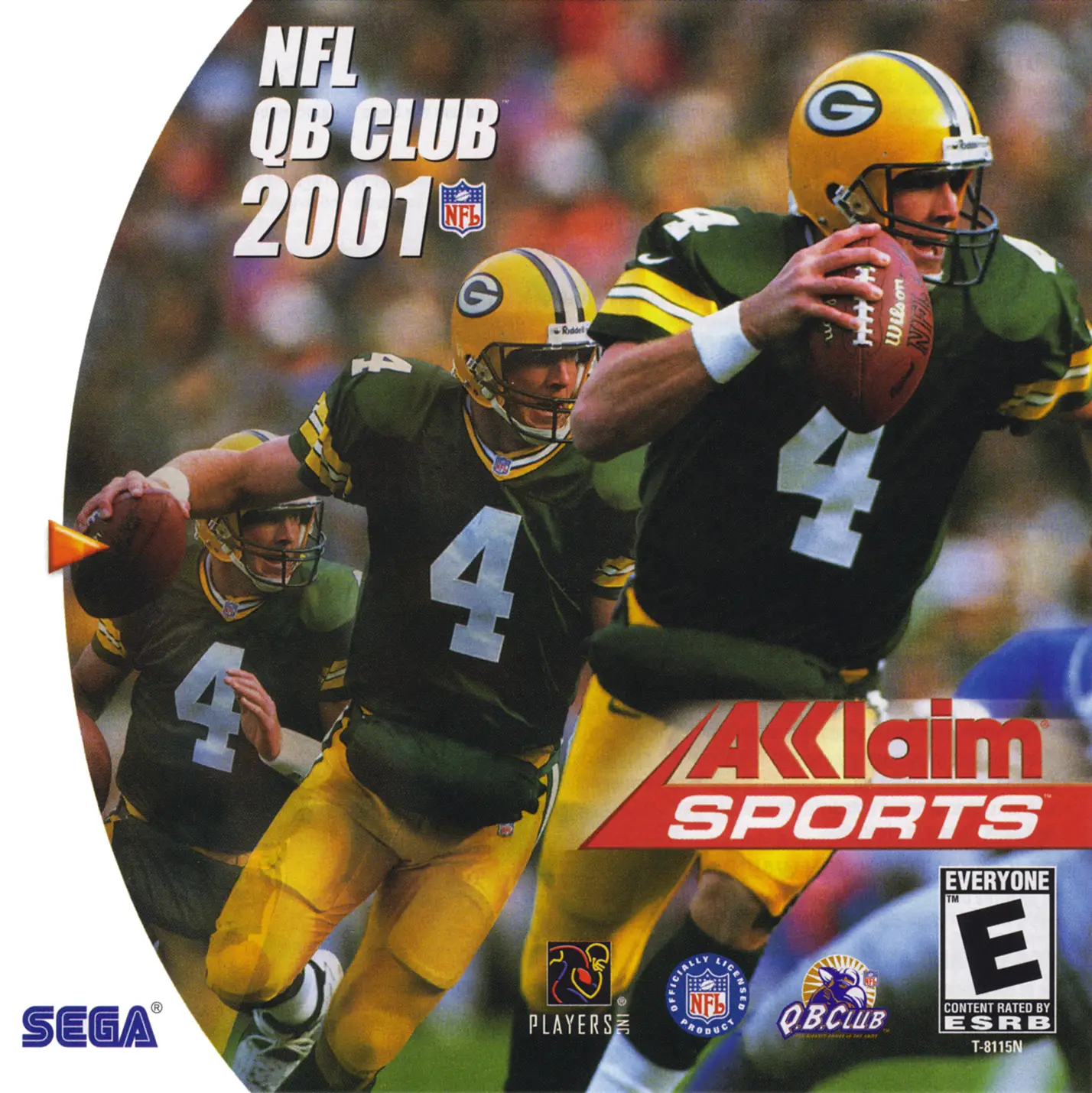 Capa de NFL QB Club 2001