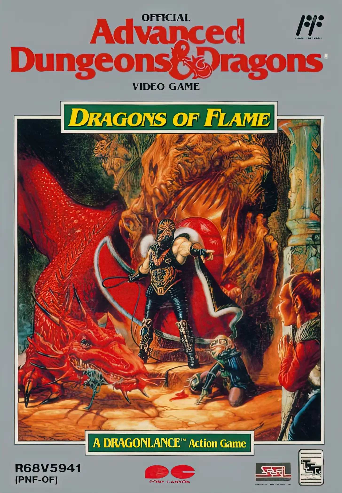 Capa de Advanced Dungeons & Dragons: Dragons of Flame