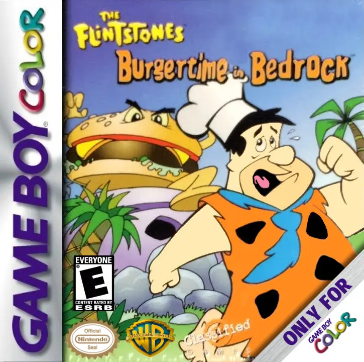 Capa de Flintstones: BurgerTime in Bedrock