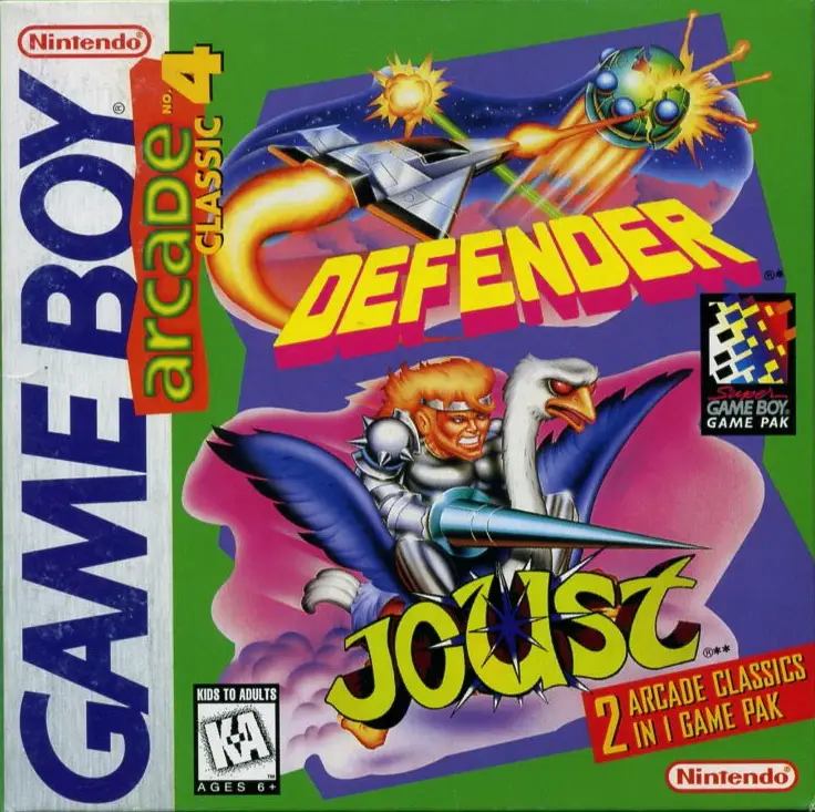 Capa de Arcade Classic No. 4: Defender / Joust
