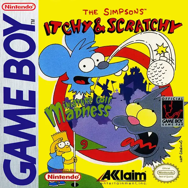 Capa de Simpsons: Itchy & Scratchy in Miniature Golf Madness