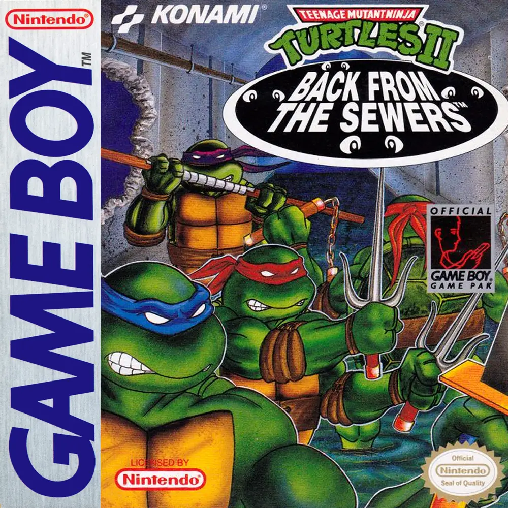 Capa de Teenage Mutant Ninja Turtles II: Back from the Sewers