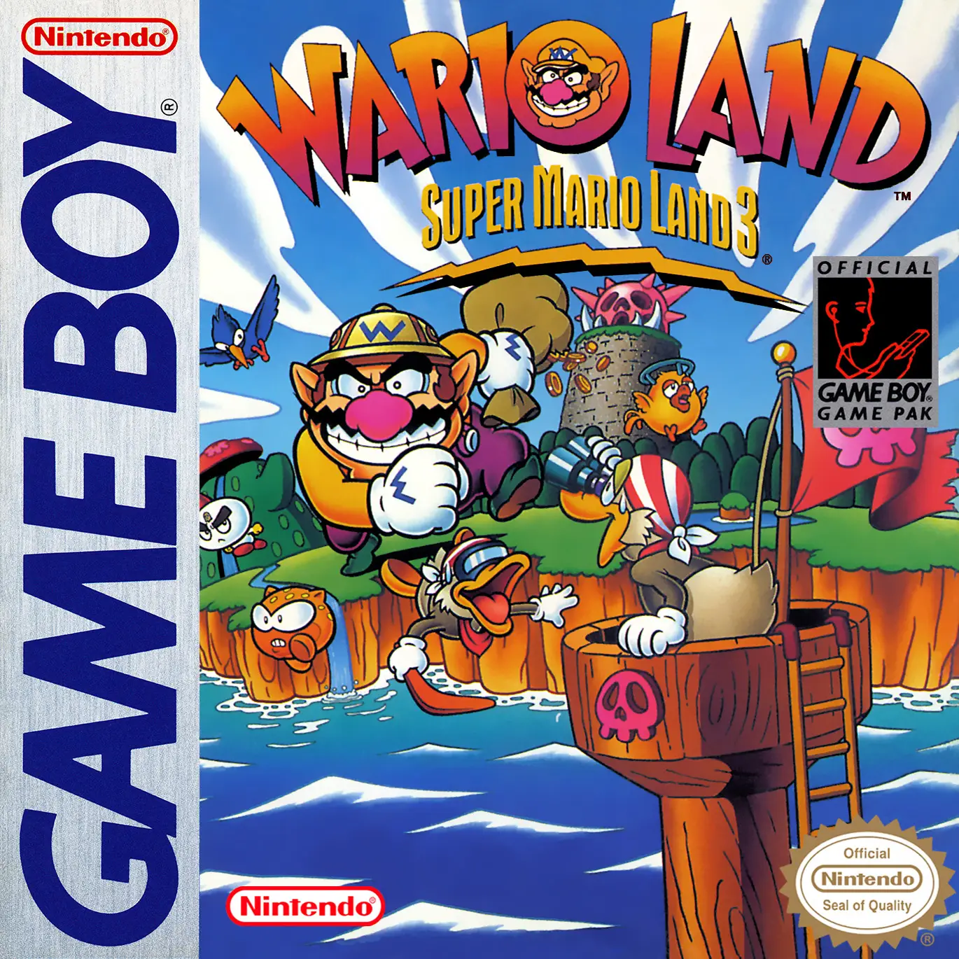 Capa de Wario Land: Super Mario Land 3