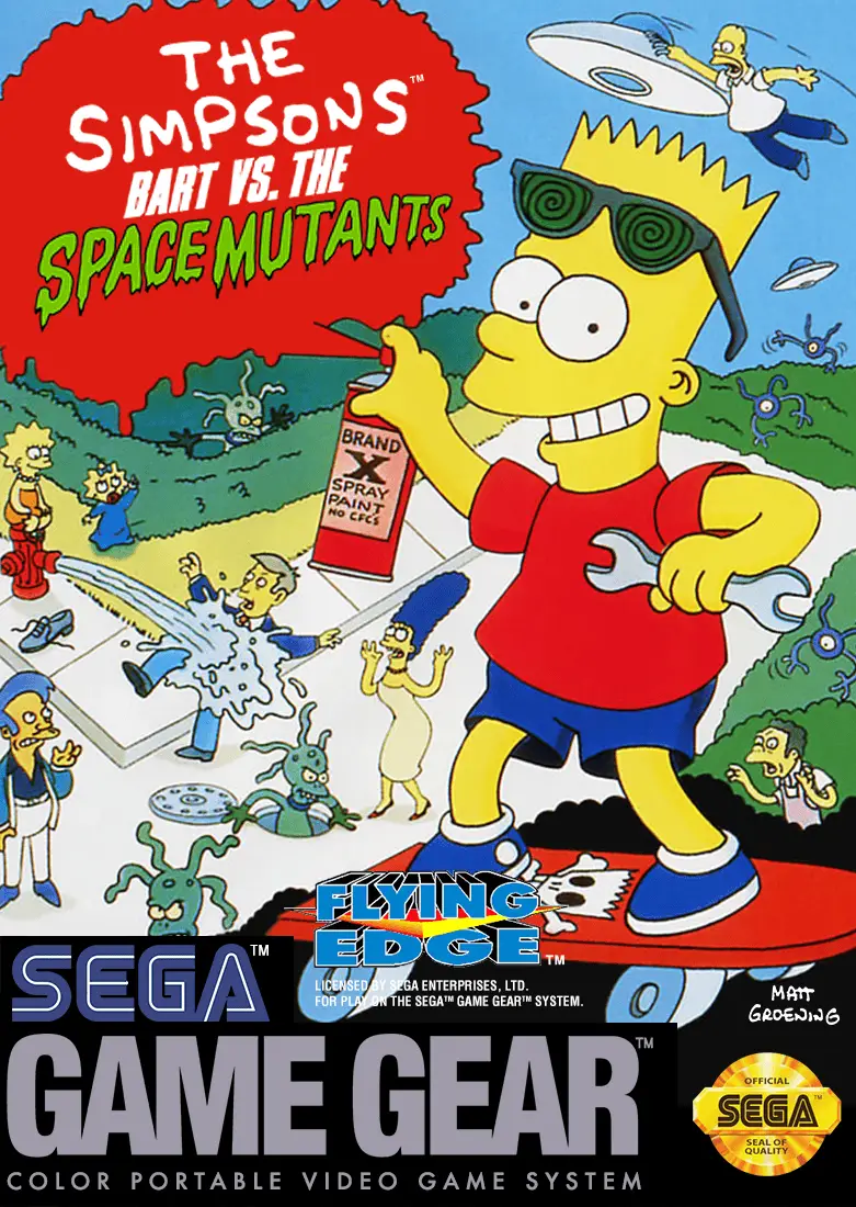 Capa de Simpsons: Bart vs. the Space Mutants