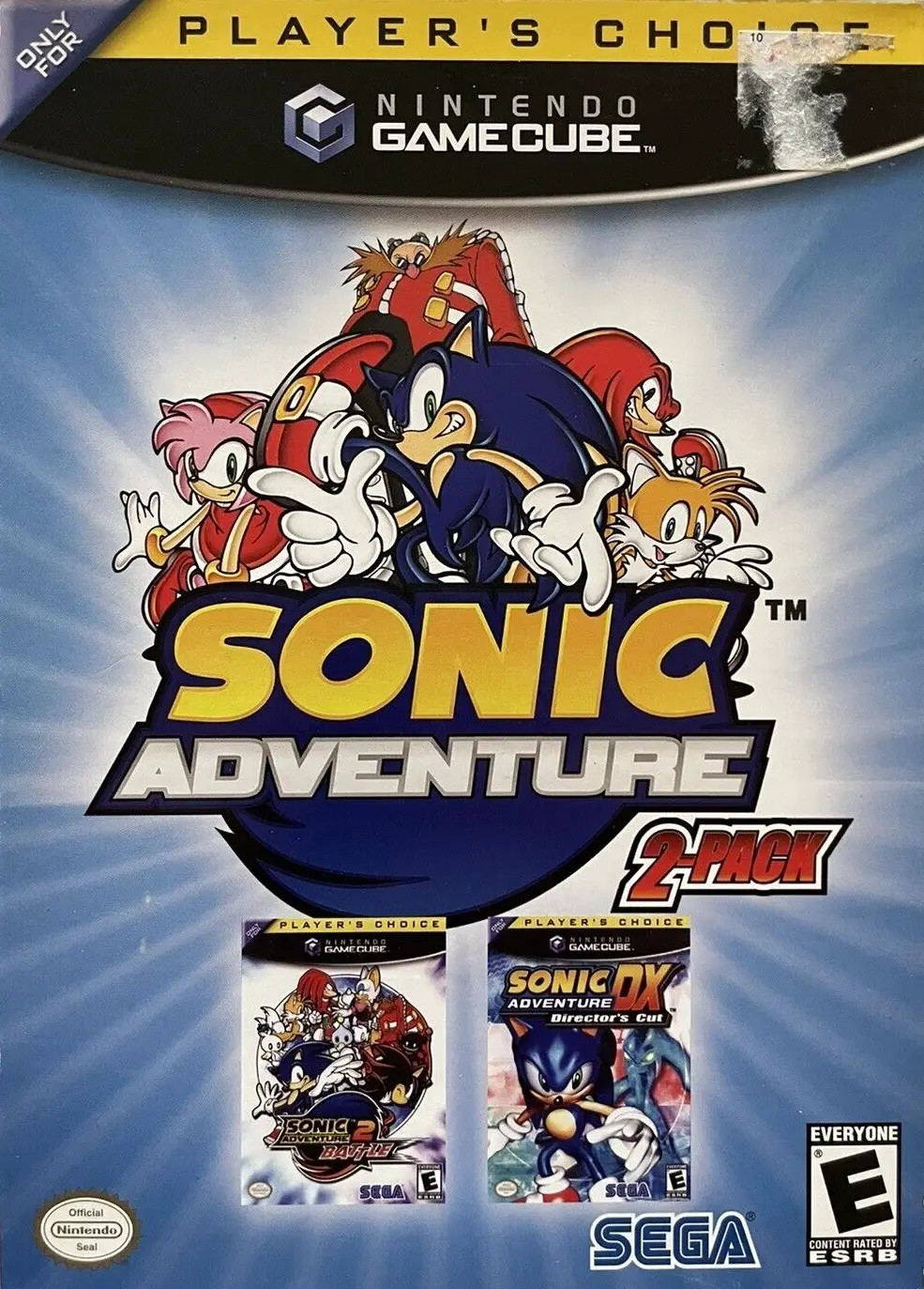 Capa de Sonic Adventure 2-pack [Player's Choice]