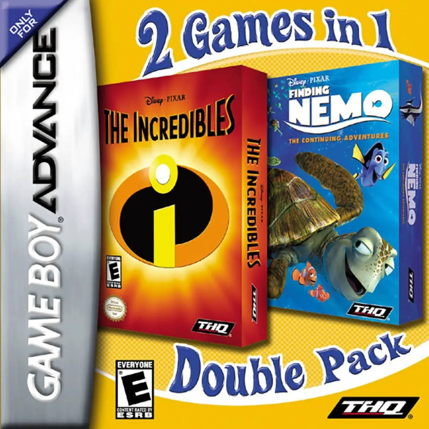 Capa de 2 Games in 1: Finding Nemo The Continuing Adventures & The Incredibles