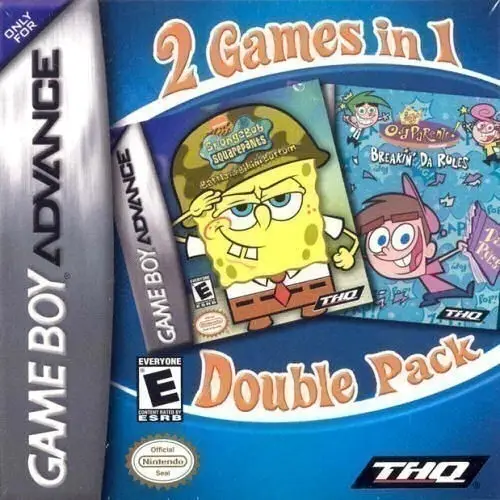 Capa de 2 Games in 1: SpongeBob SquarePants - Battle for Bikini Bottom + The Fairly OddParents! - Breakin' da Rules