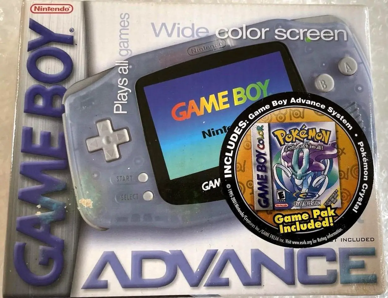 Capa de Game Boy Advance [Glacier Pokemon Crystal Bundle]