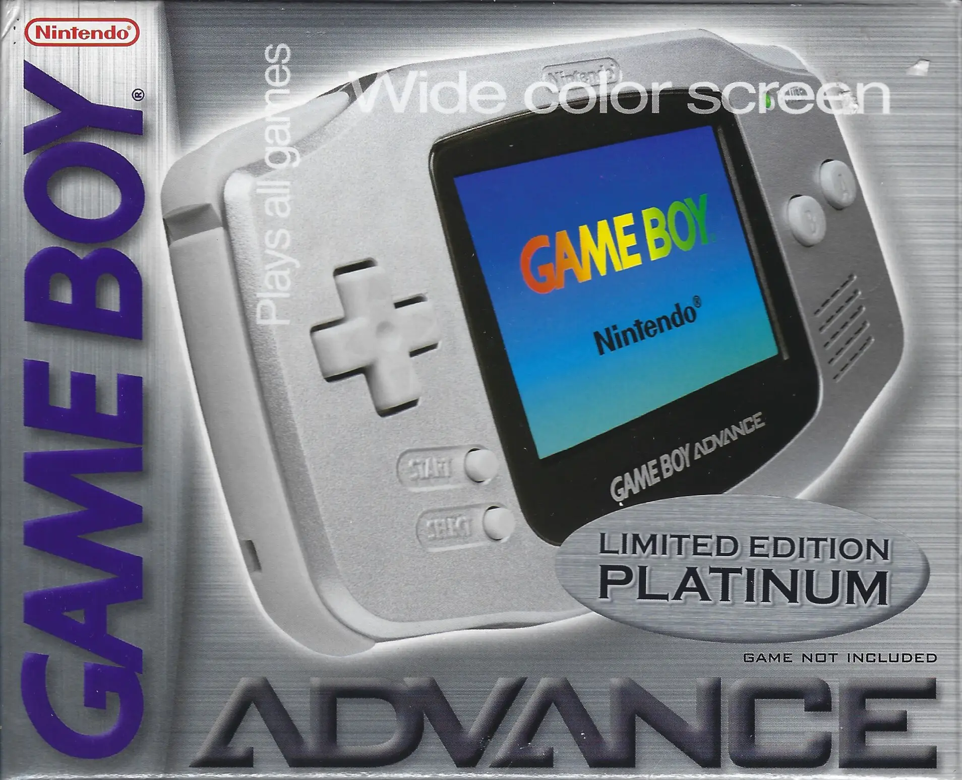 Capa de Game Boy Advance [Limited Edition Platinum]