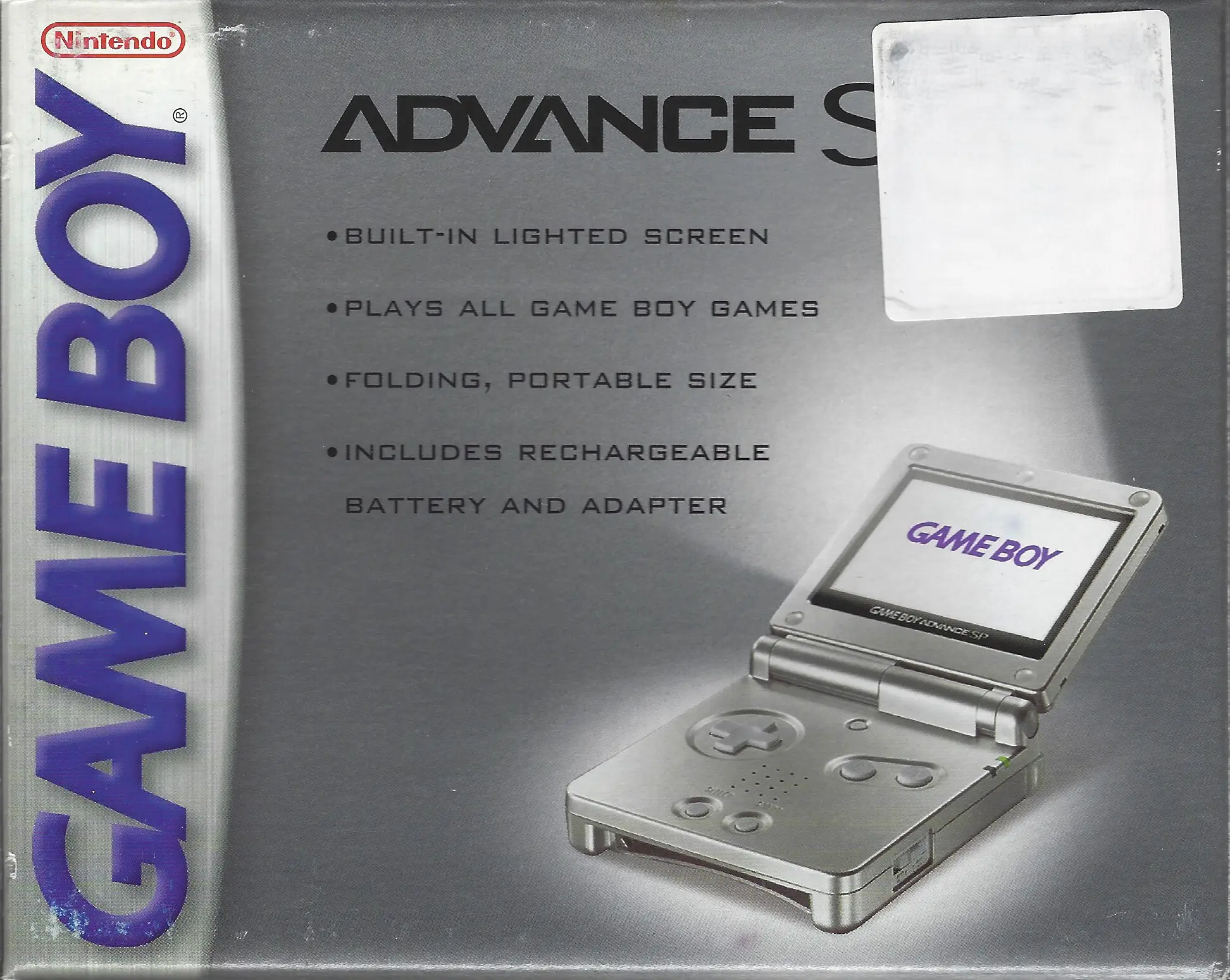 Capa de Game Boy Advance SP [Platinum]