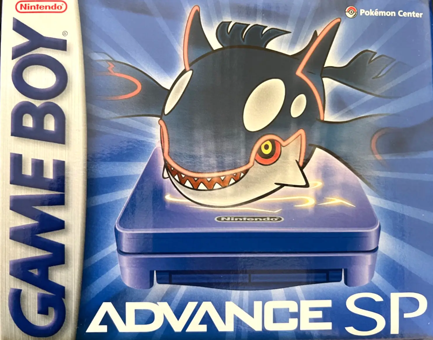 Capa de Game Boy Advance SP [Pokemon Center Kyogre Edition]