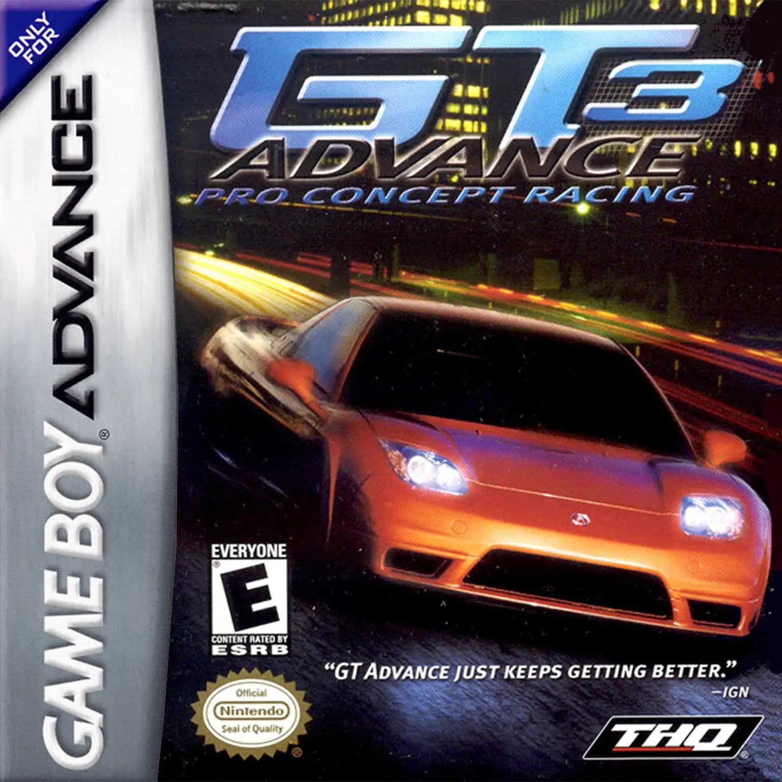 Capa de GT Advance 3: Pro Concept Racing