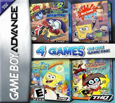 Capa de Nickelodeon 4 Games on One Game Pack [USA-1]