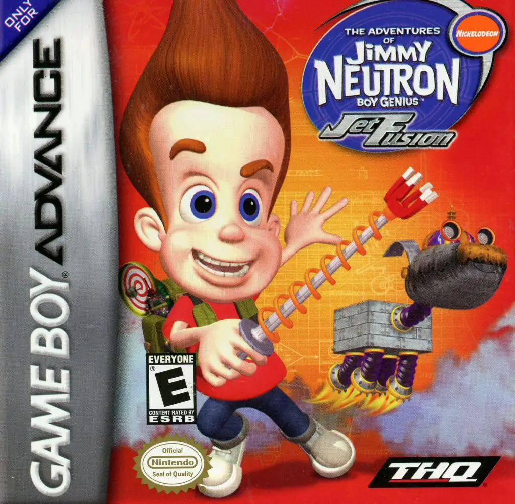 Capa de Nickelodeon The Adventures of Jimmy Neutron Boy Genius: Jet Fusion