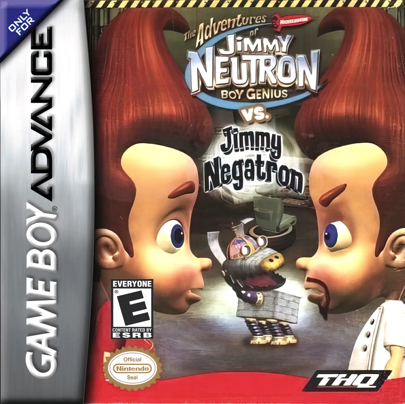 Capa de Nickelodeon The Adventures of Jimmy Neutron Boy Genius vs. Jimmy Negatron