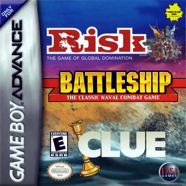 Capa de Risk / Battleship / Clue
