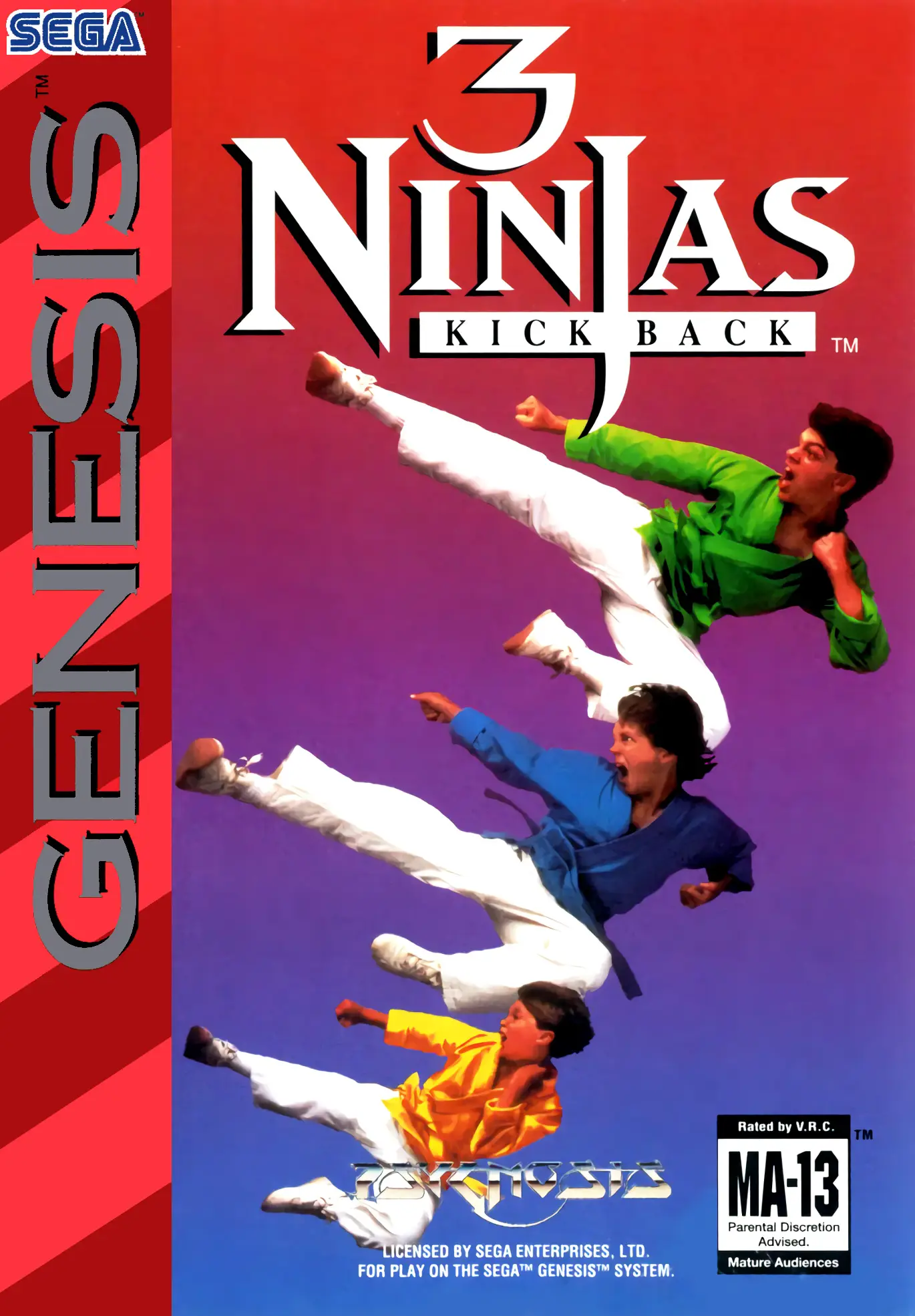 Capa de 3 Ninjas Kick Back