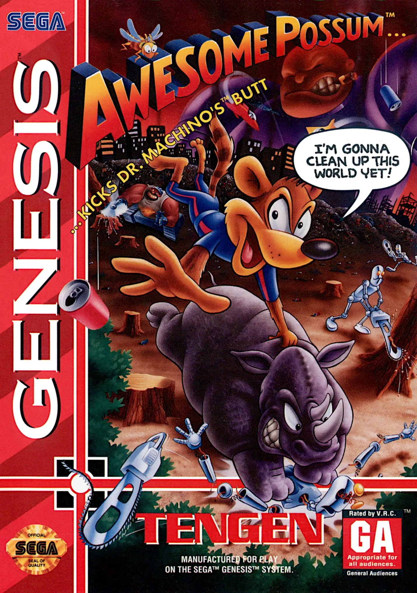 Capa de Awesome Possum Kicks Dr. Machino's Butt