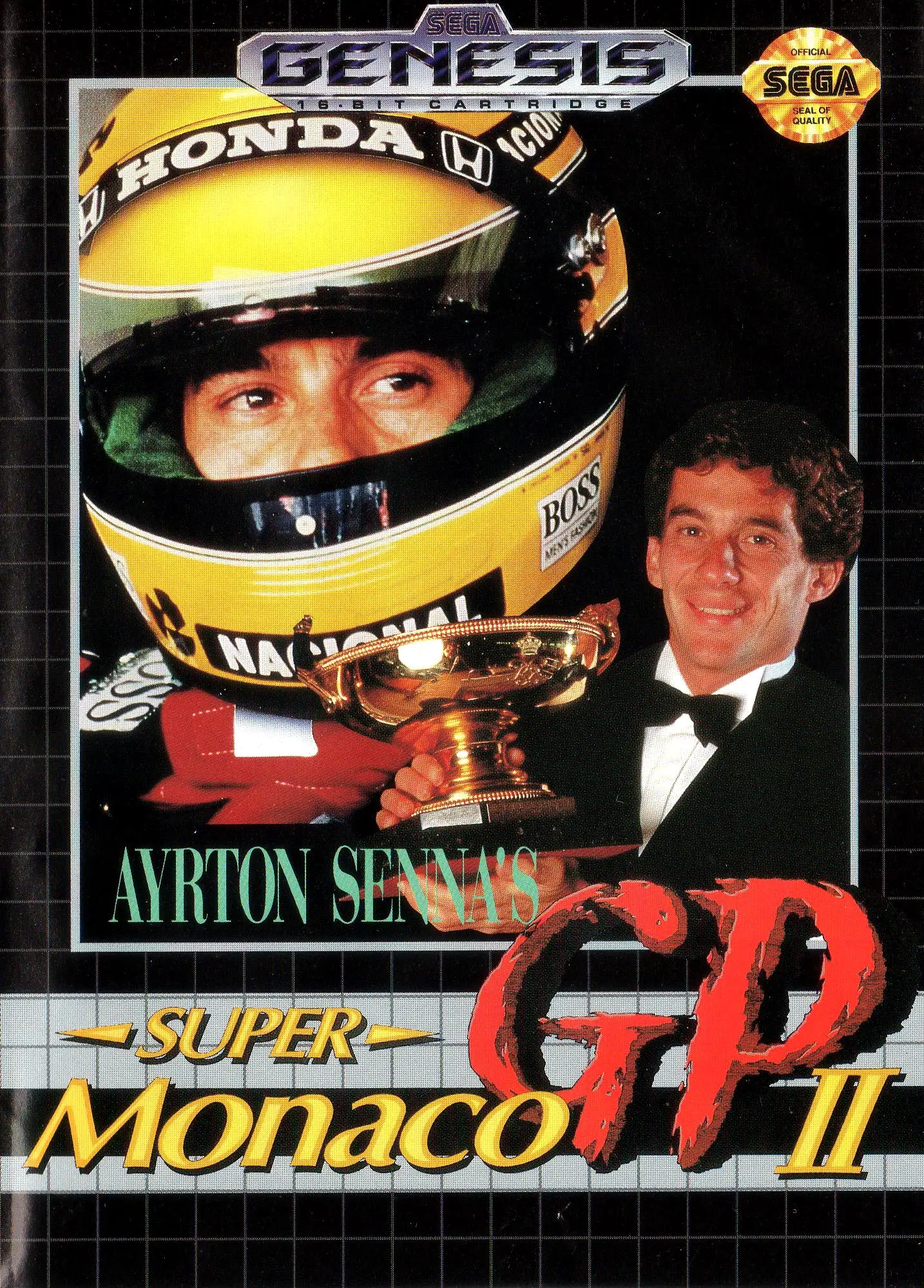 Capa de Ayrton Senna's Super Monaco GP II