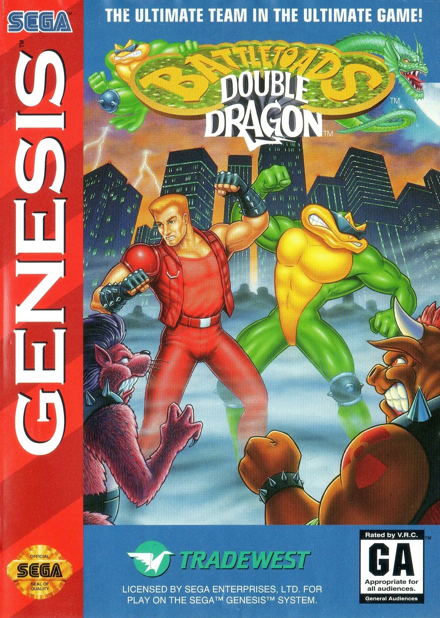 Capa de Battletoads & Double Dragon
