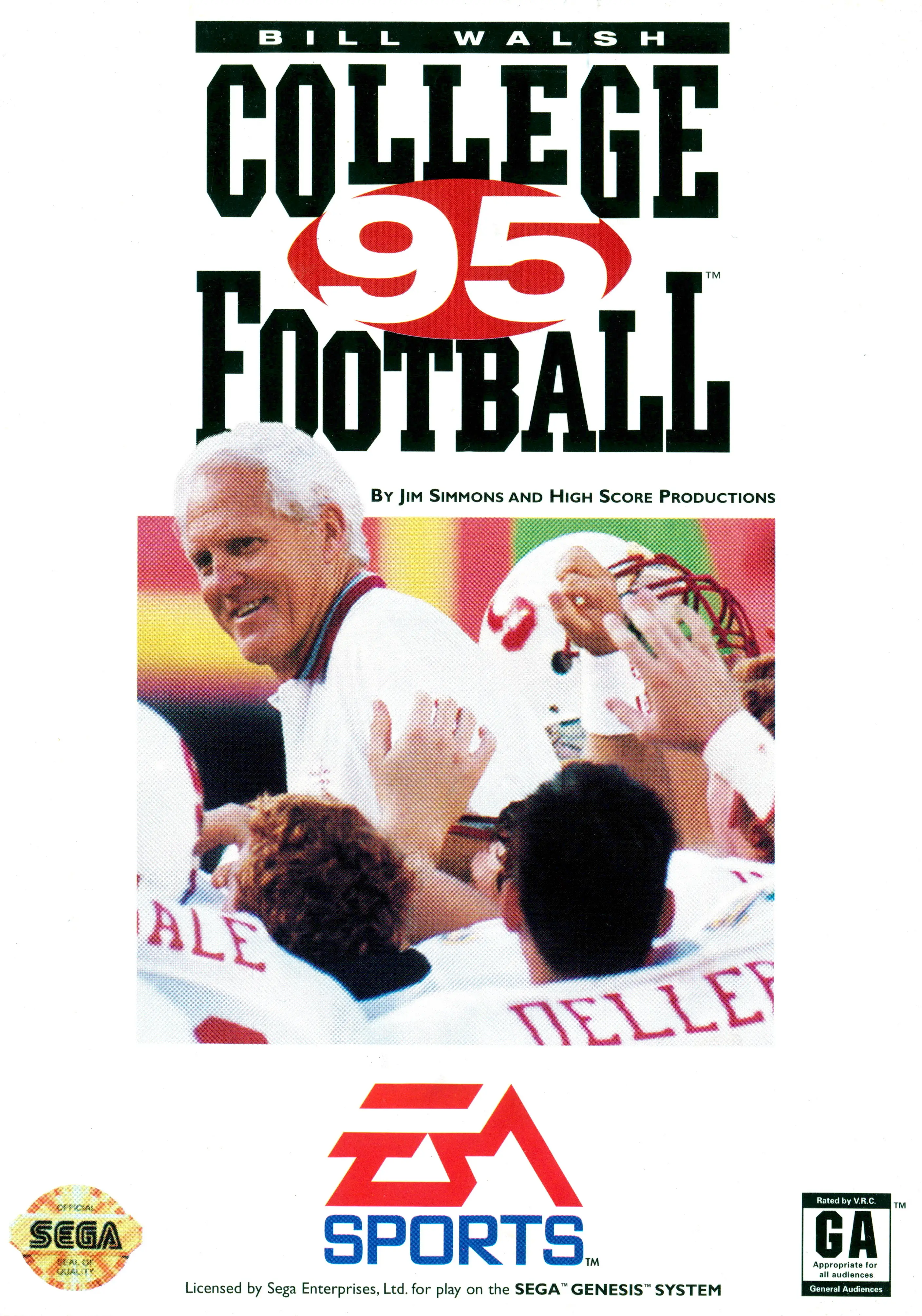 Capa de Bill Walsh College Football '95
