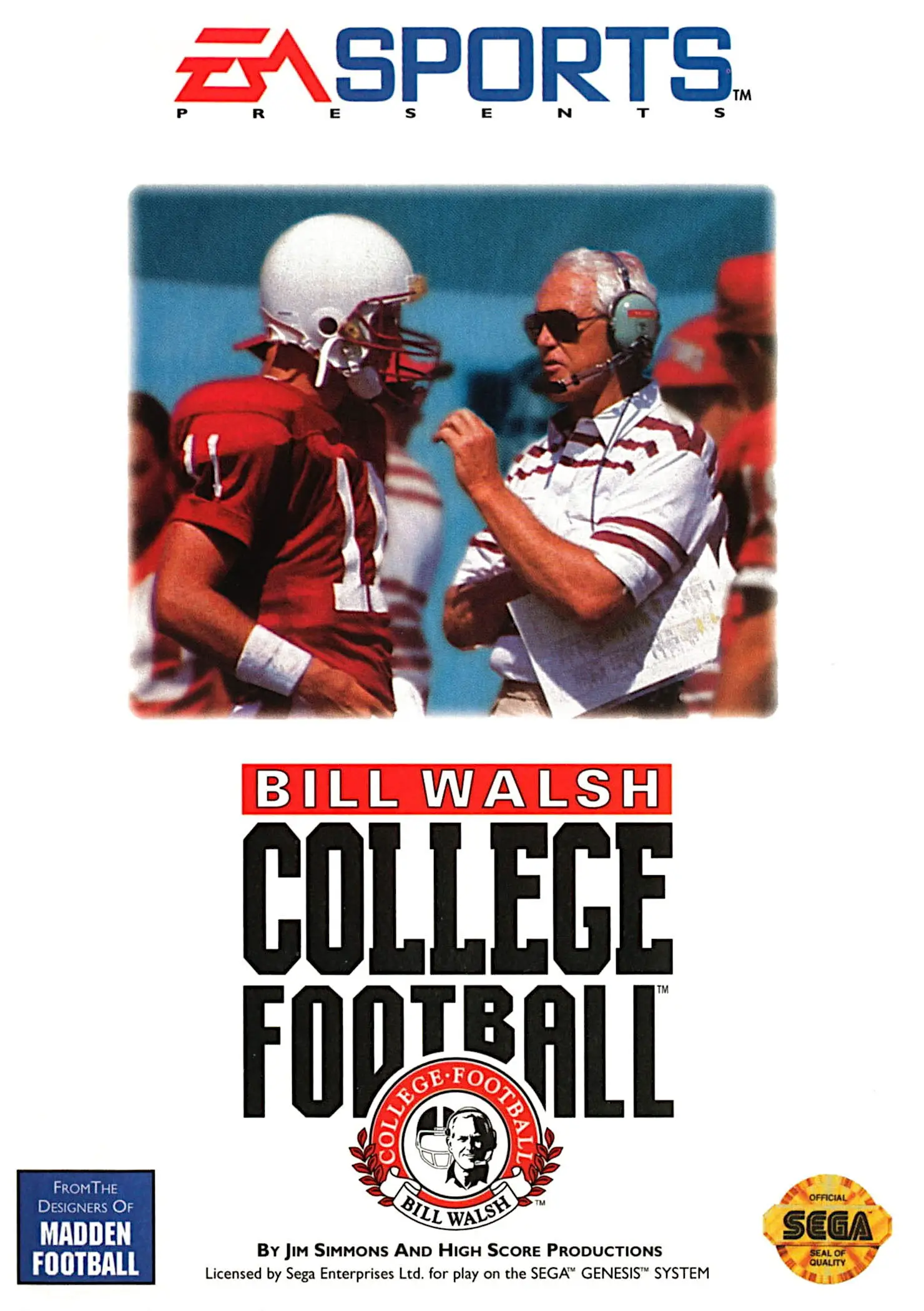 Capa de Bill Walsh College Football
