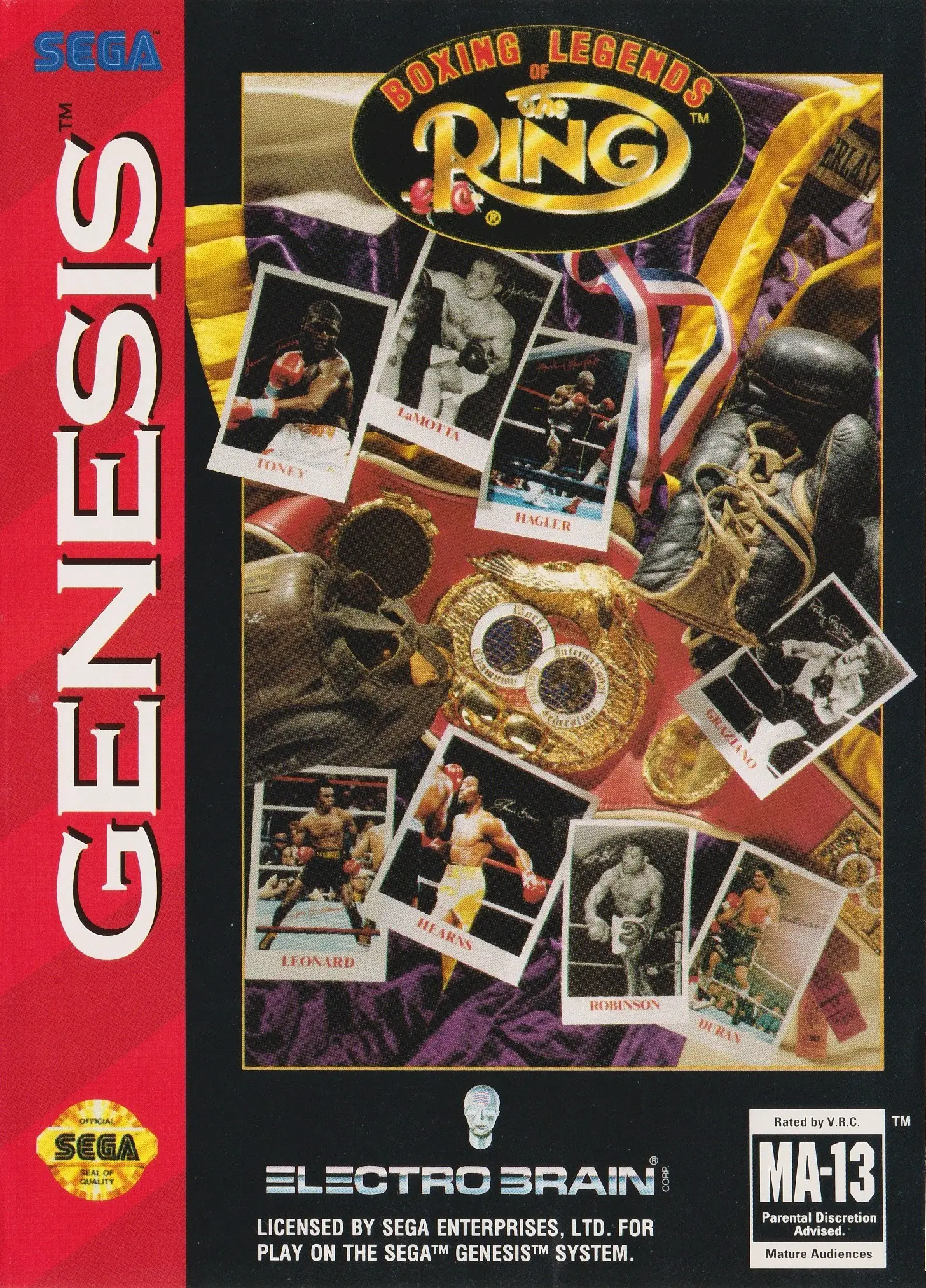 Capa de Boxing Legends of the Ring