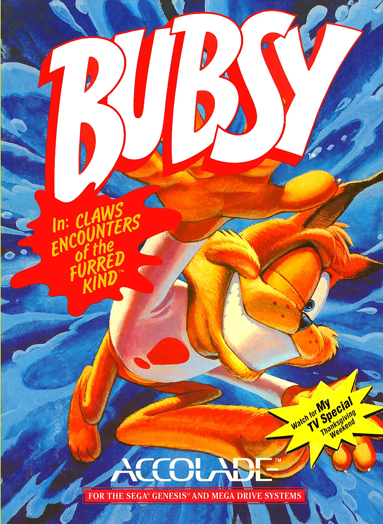 Capa de Bubsy in Claws Encounters of the Furred Kind
