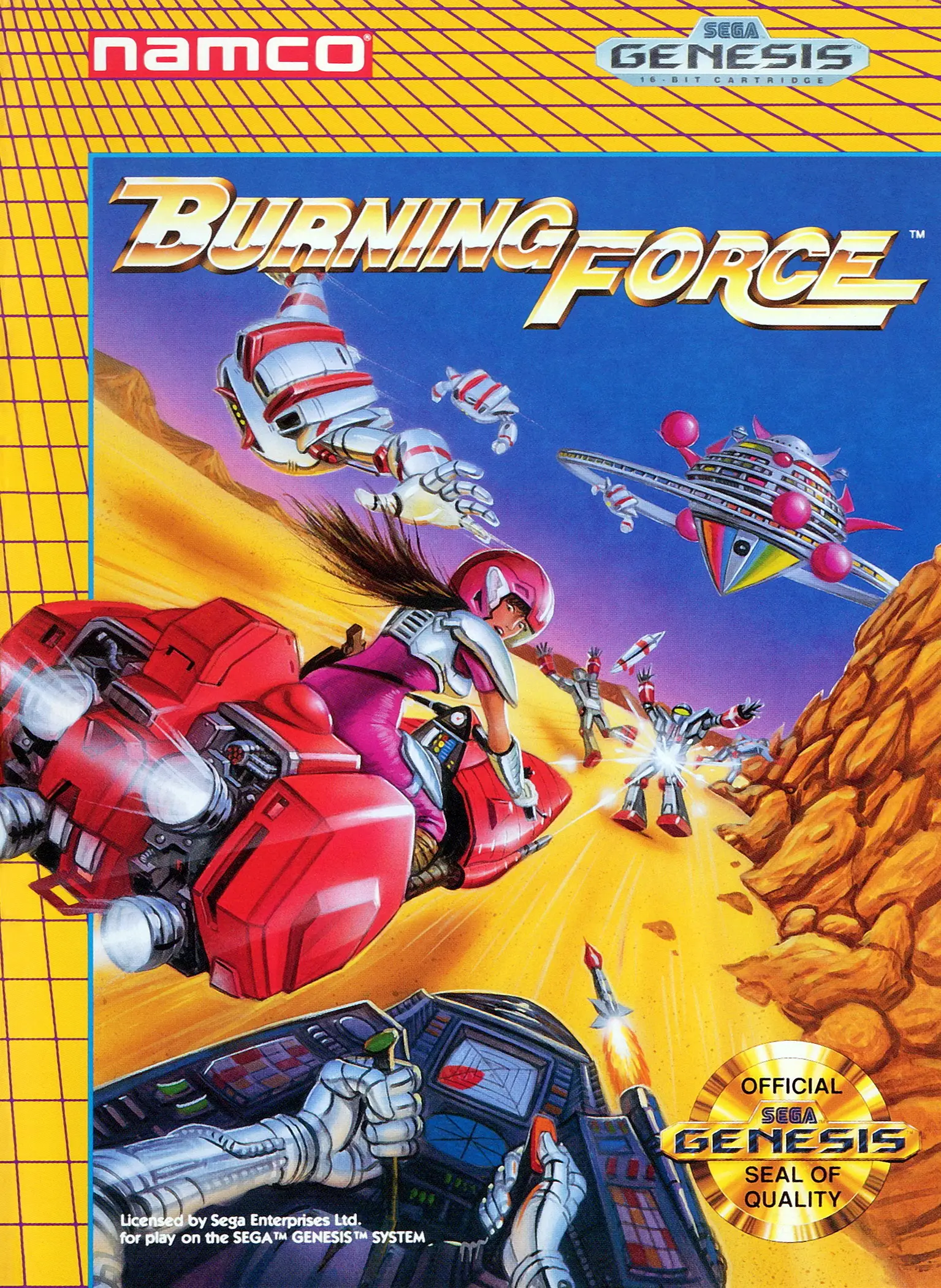 Capa de Burning Force