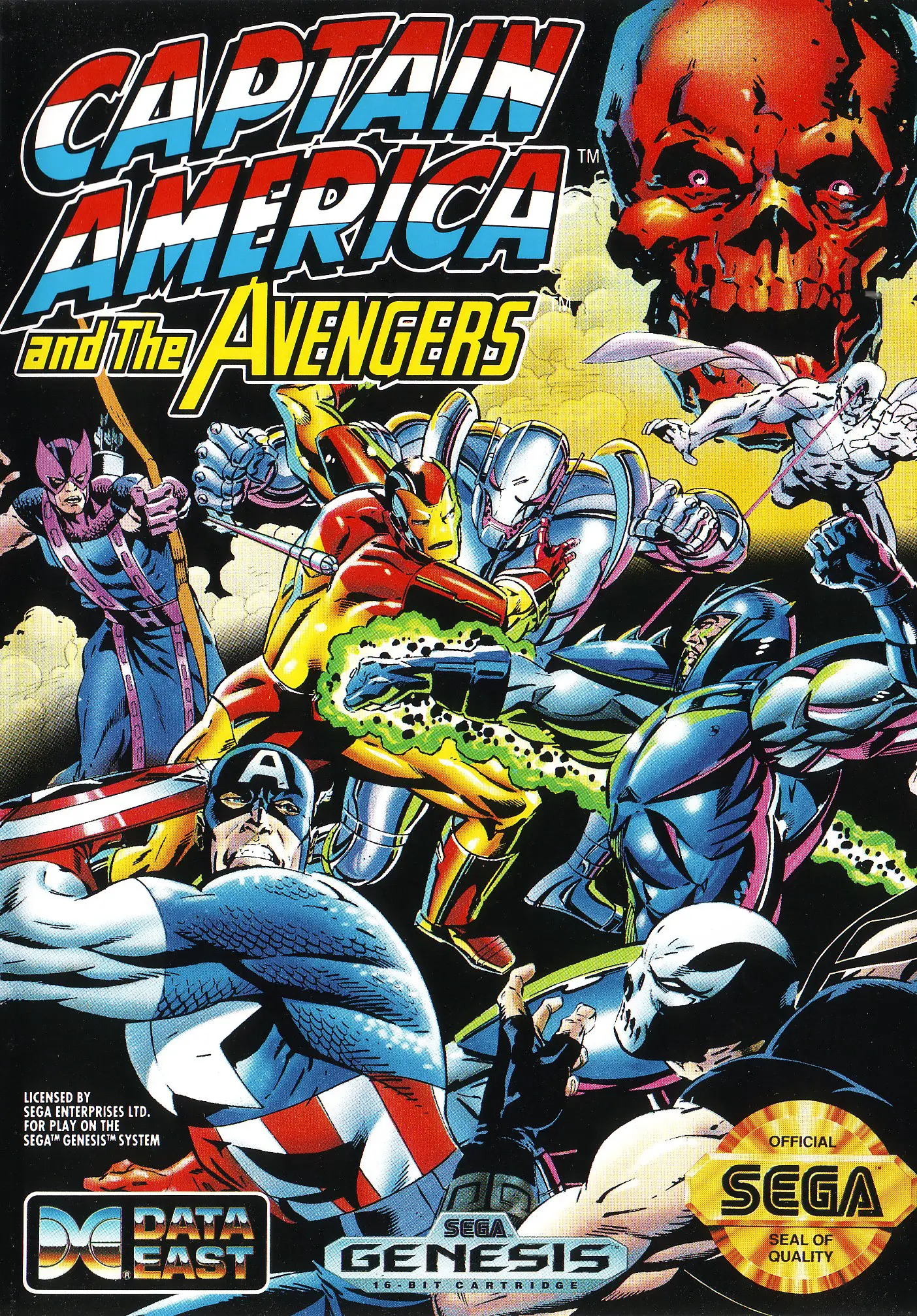 Capa de Captain America and the Avengers