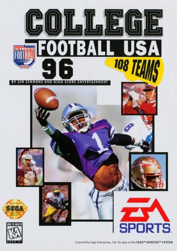 Capa de College Football USA '96