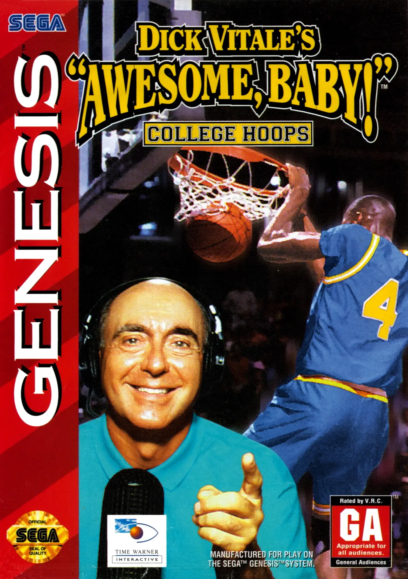 Capa de Dick Vitale's Awesome Baby! College Hoops
