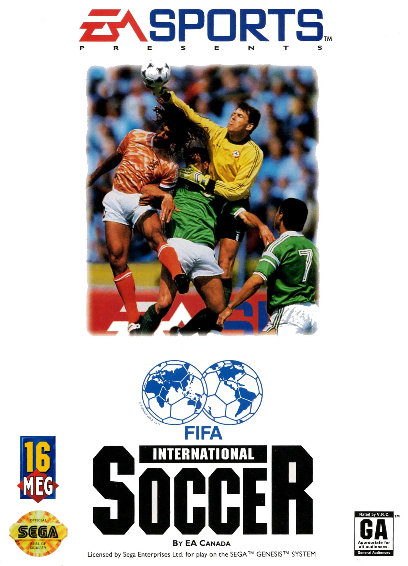 Capa de FIFA International Soccer