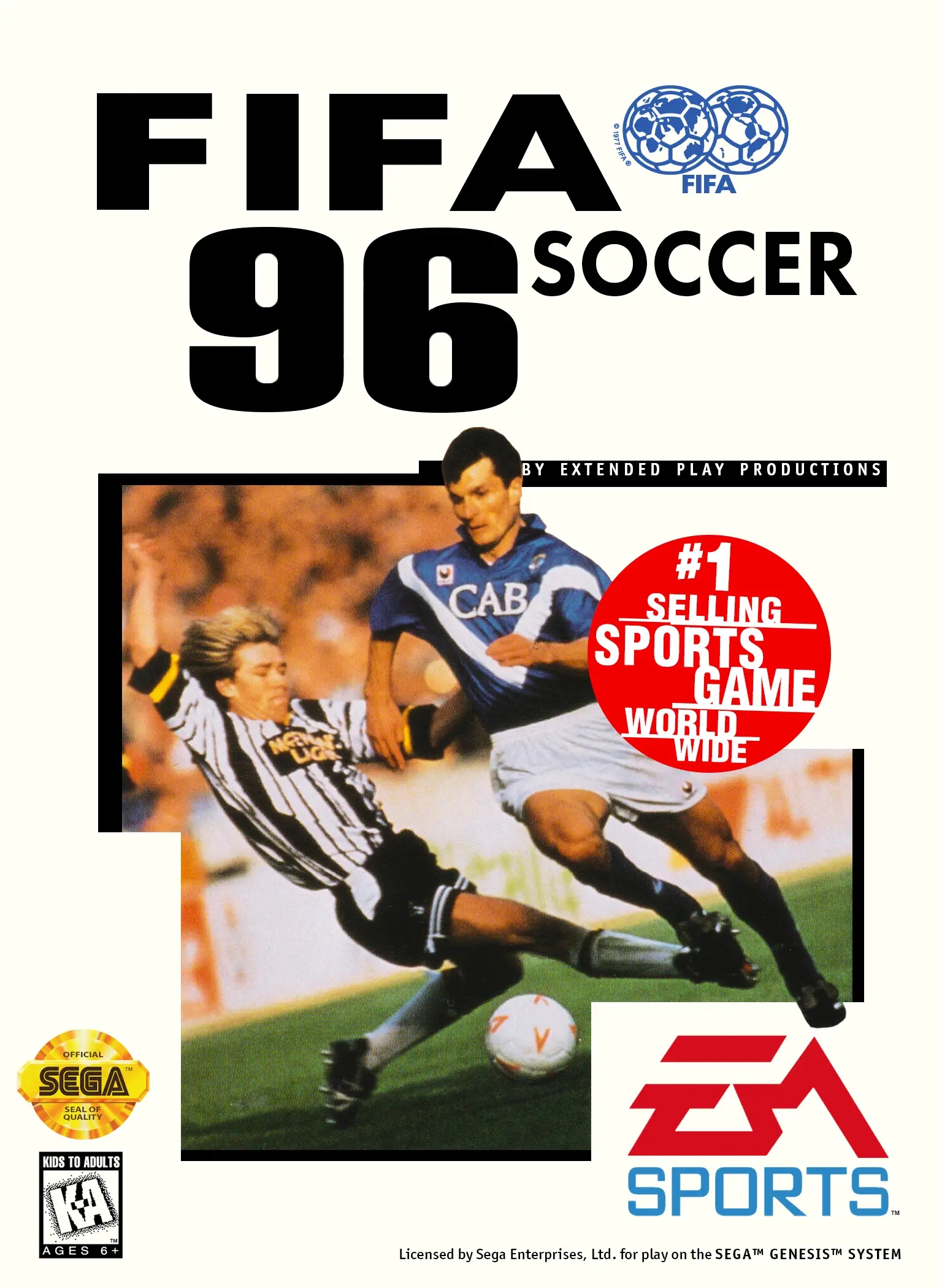 Capa de FIFA Soccer 96